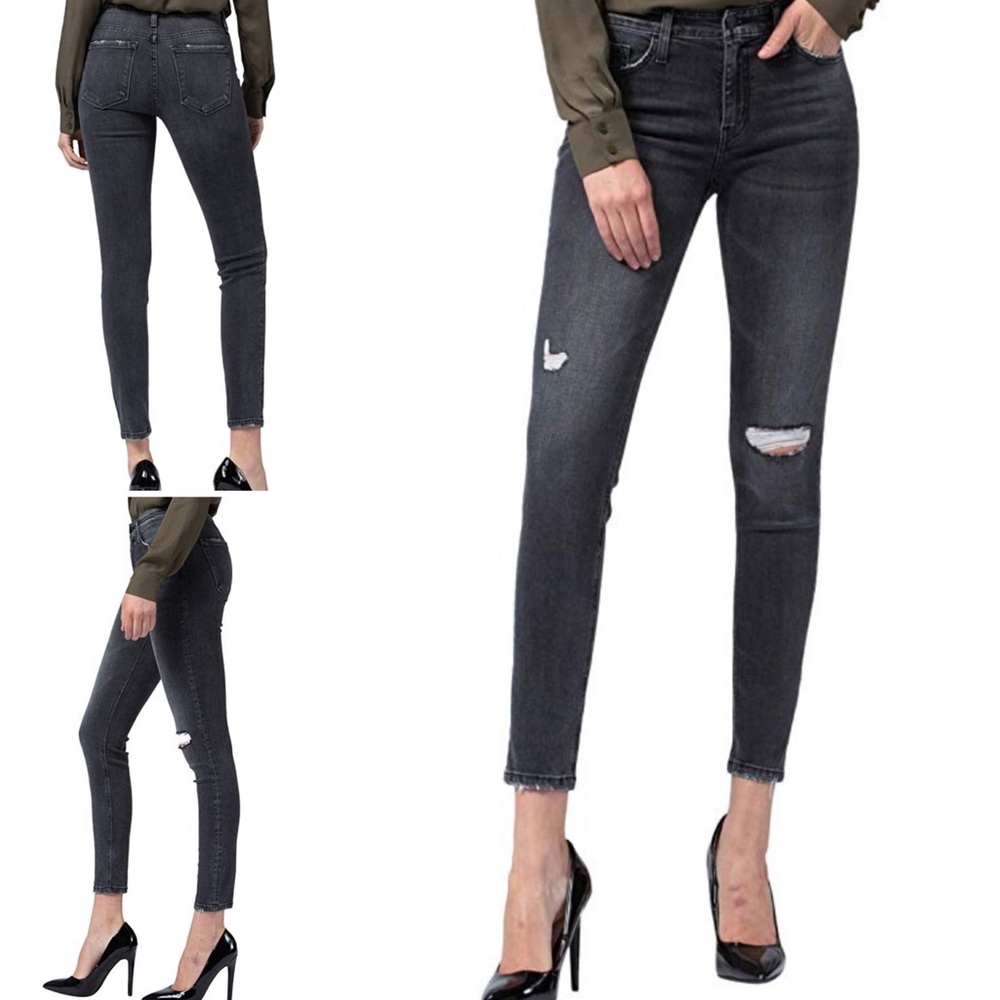 Flying Monkey Distressed Skinny Ankle Jean